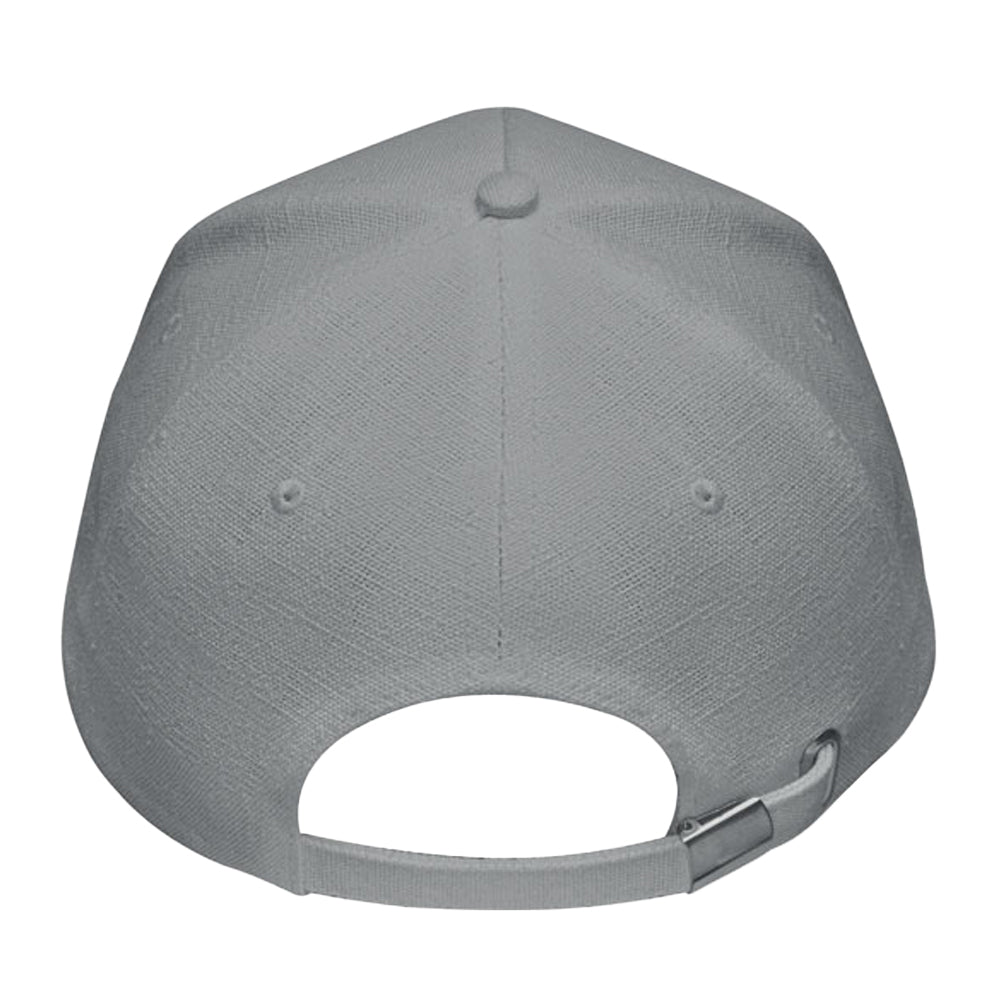 Grey - Back - MidOcean Naima Hemp Baseball Cap