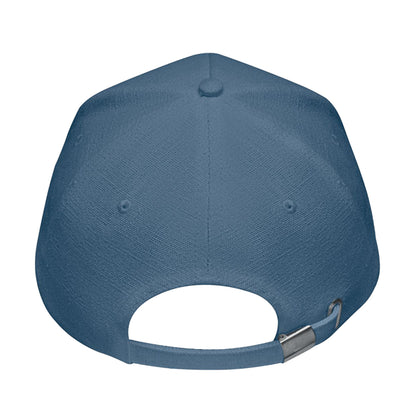 Blue - Back - MidOcean Naima Hemp Baseball Cap
