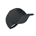 Black - Side - MidOcean Naima Hemp Baseball Cap