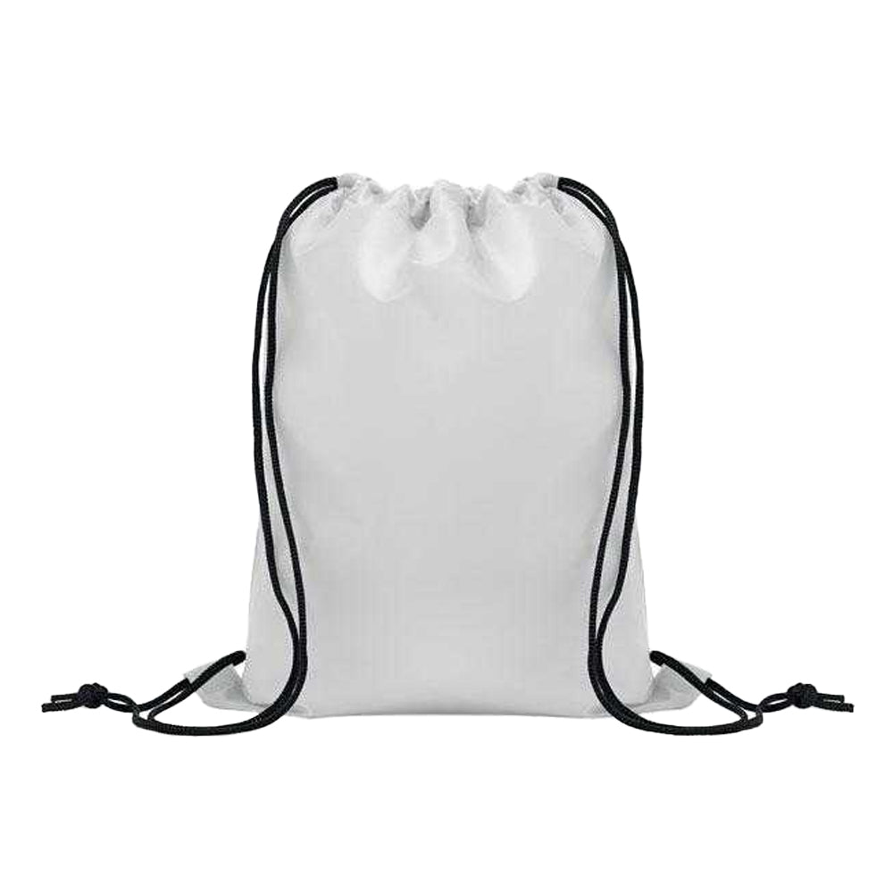 White - Front - MidOcean Childrens-Kids Shoop Drawstring Bag