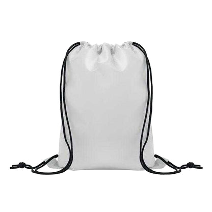 White - Front - MidOcean Childrens-Kids Shoop Drawstring Bag
