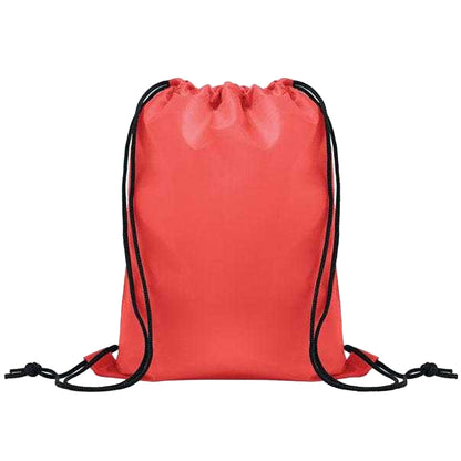 Red - Front - MidOcean Childrens-Kids Shoop Drawstring Bag