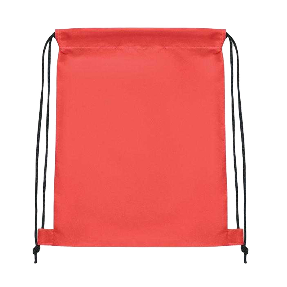 Red - Back - MidOcean Childrens-Kids Shoop Drawstring Bag