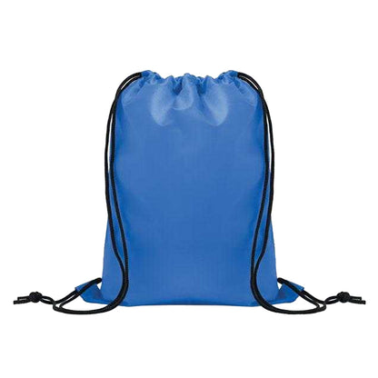 Royal Blue - Front - MidOcean Childrens-Kids Shoop Drawstring Bag