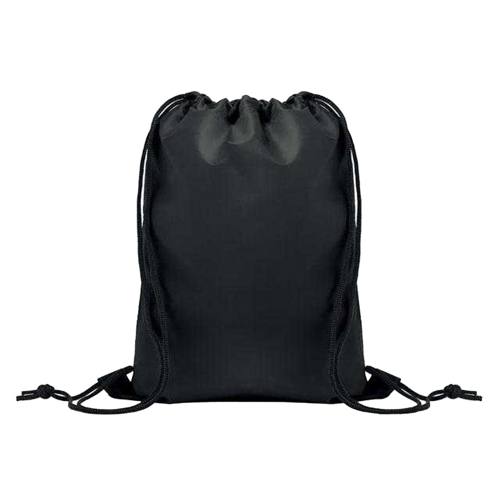 Black - Front - MidOcean Childrens-Kids Shoop Drawstring Bag
