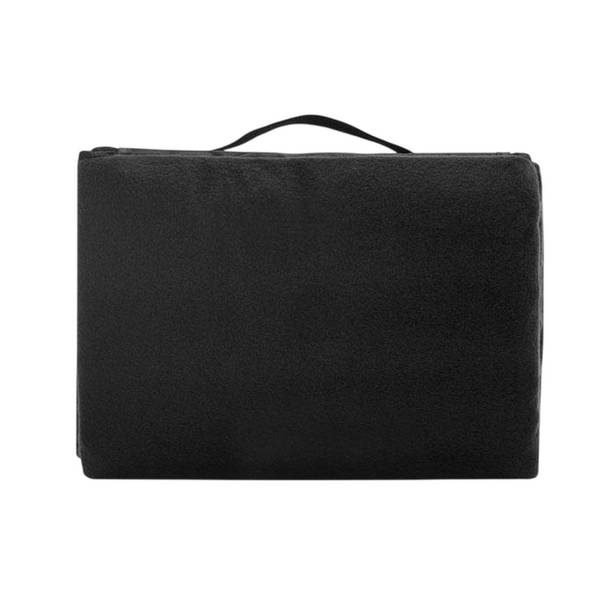 Black - Back - MidOcean Costa Polar Fleece Picnic Blanket