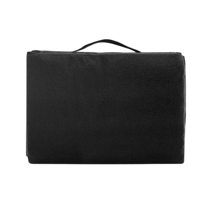 Black - Back - MidOcean Costa Polar Fleece Picnic Blanket