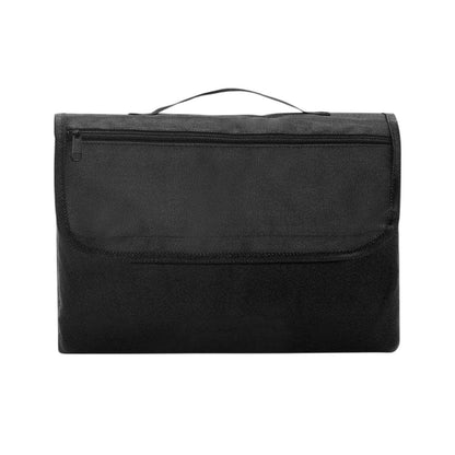 Black - Front - MidOcean Costa Polar Fleece Picnic Blanket