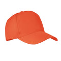 Orange - Front - MidOcean Senga RPET 5 Panel Baseball Cap