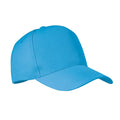 Turquoise - Front - MidOcean Senga RPET 5 Panel Baseball Cap