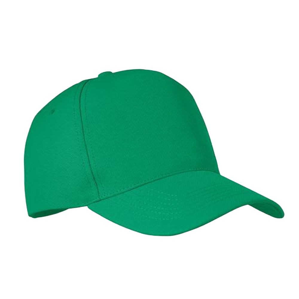 Green - Front - MidOcean Senga RPET 5 Panel Baseball Cap