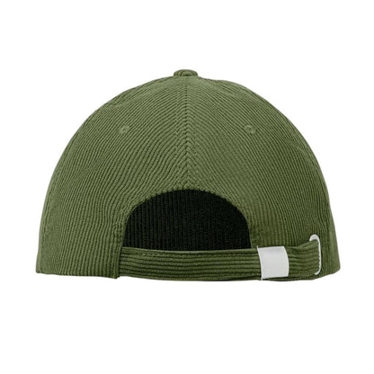 Army Green - Back - MidOcean Wale Corduroy Baseball Cap