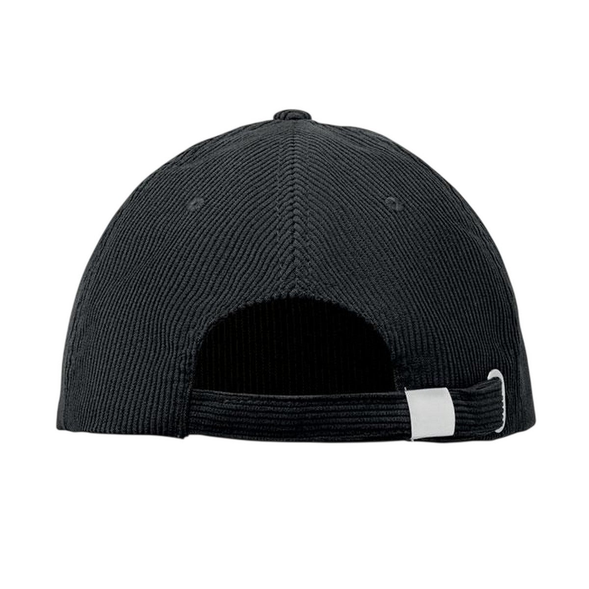 Black - Back - MidOcean Wale Corduroy Baseball Cap