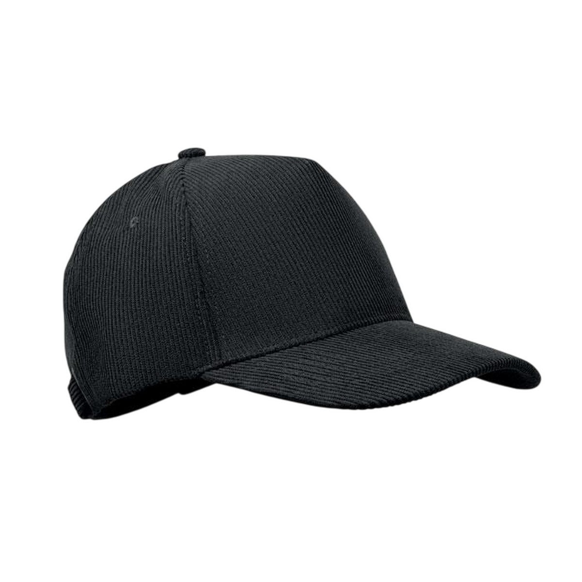 Black - Side - MidOcean Wale Corduroy Baseball Cap