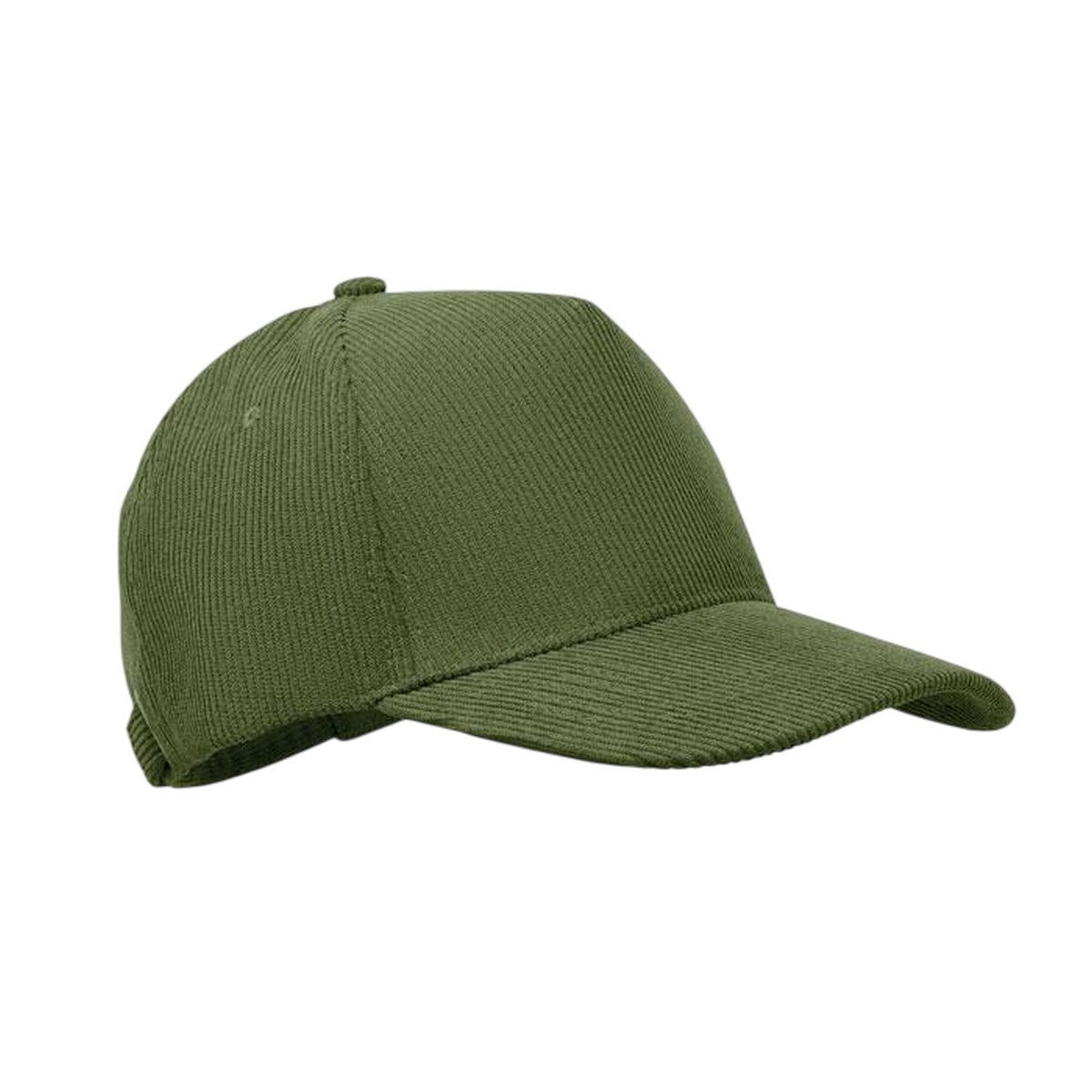Army Green - Side - MidOcean Wale Corduroy Baseball Cap