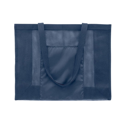 Blue - Back - MidOcean Limp RPET Mesh Tote Bag