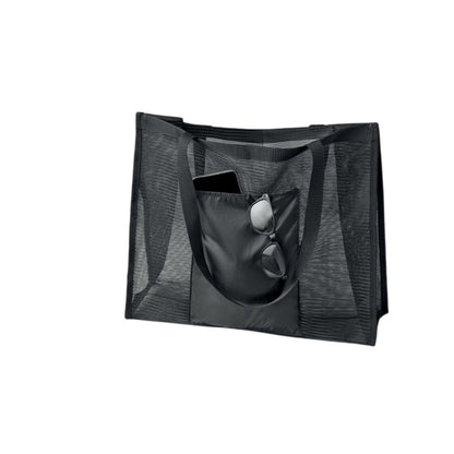 Black - Lifestyle - MidOcean Limp RPET Mesh Tote Bag
