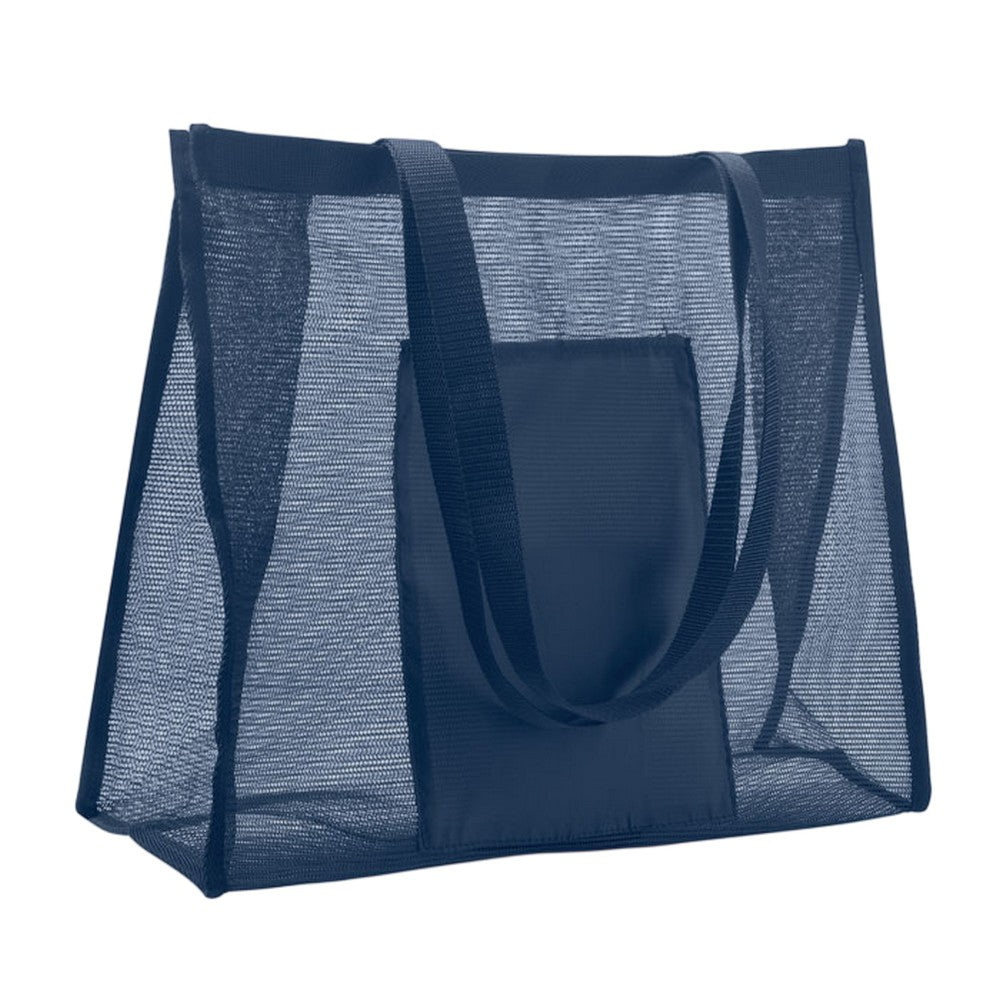 Blue - Front - MidOcean Limp RPET Mesh Tote Bag