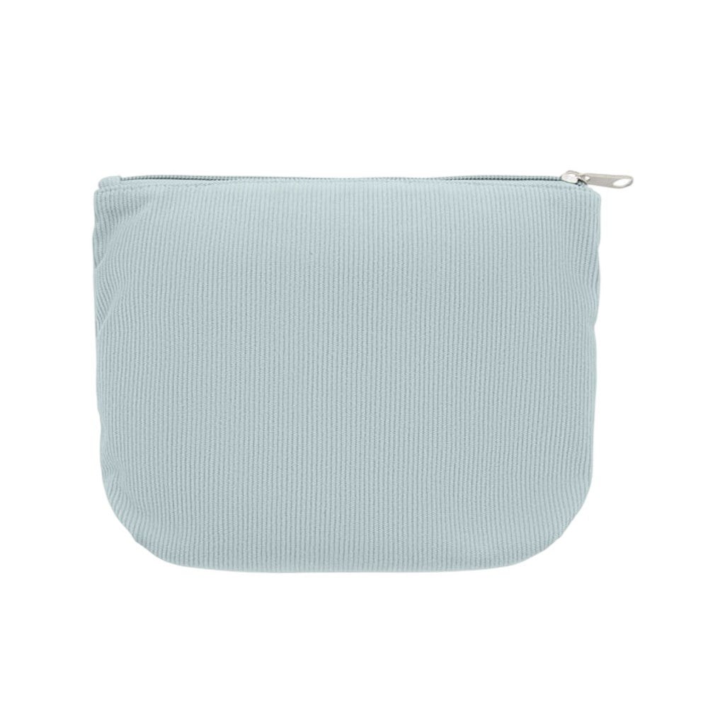 Baby Blue - Back - MidOcean Cordy T Corduroy Cosmetic Bag