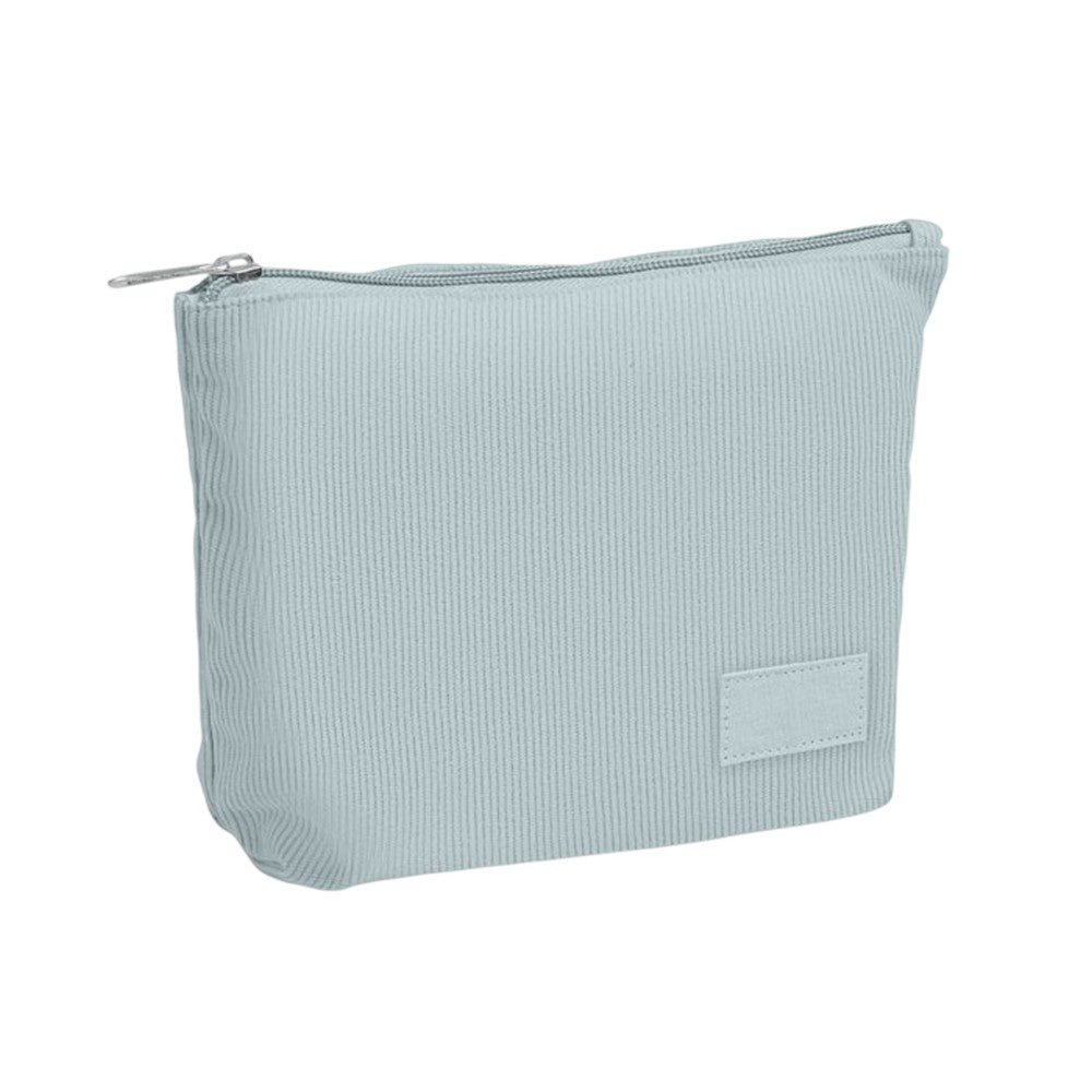 Baby Blue - Side - MidOcean Cordy T Corduroy Cosmetic Bag
