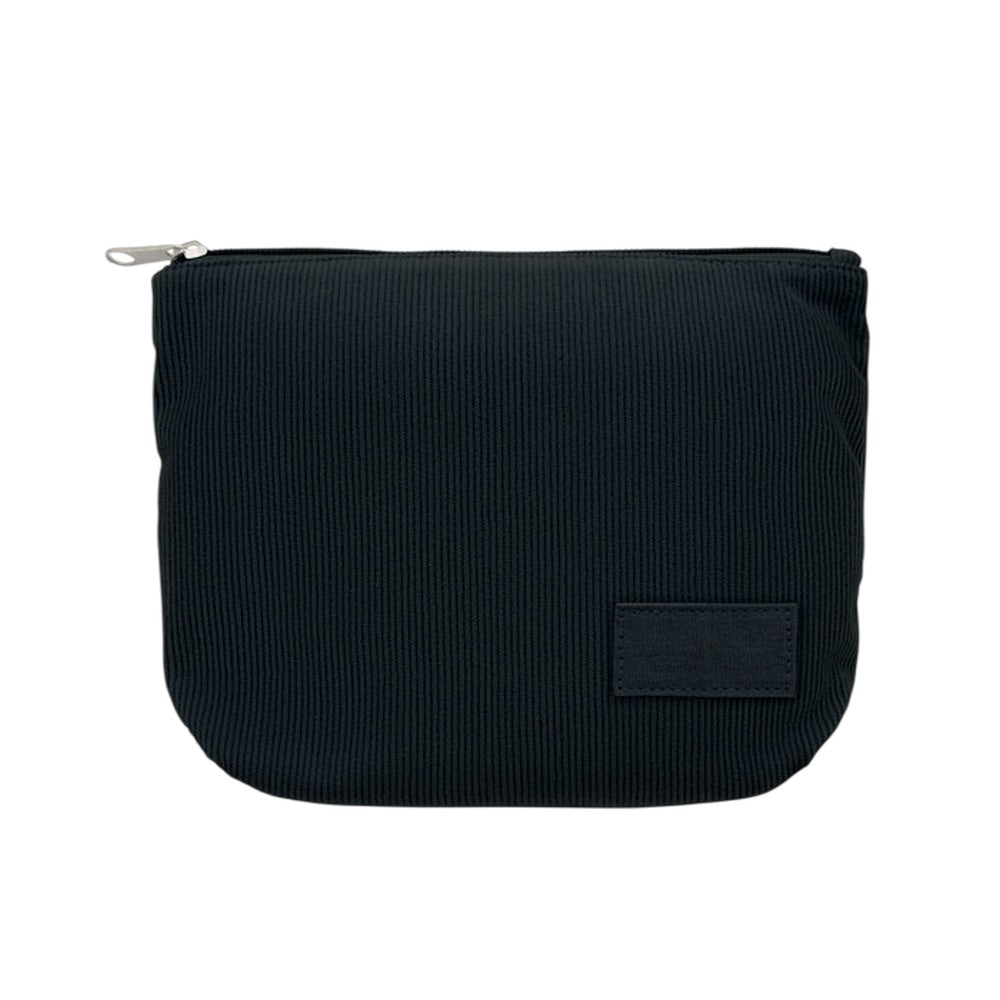Black - Front - MidOcean Cordy T Corduroy Cosmetic Bag