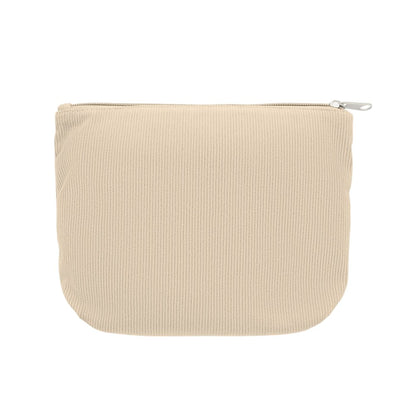 Beige - Back - MidOcean Cordy T Corduroy Cosmetic Bag