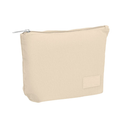 Beige - Side - MidOcean Cordy T Corduroy Cosmetic Bag