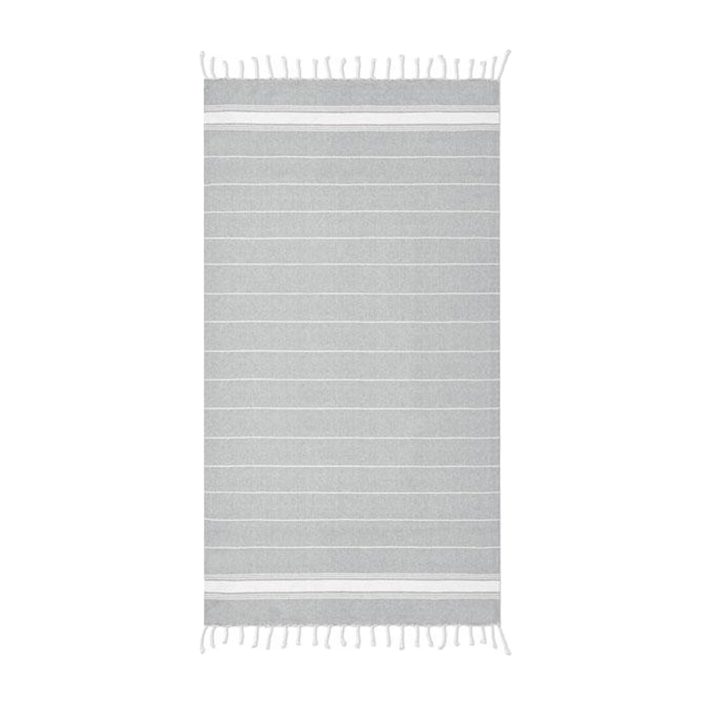 Grey - Front - MidOcean Malibu Beach Towel