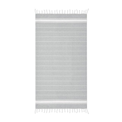 Grey - Front - MidOcean Malibu Beach Towel