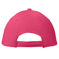 Fuchsia - Back - MidOcean Basie 6 Panel Baseball Cap
