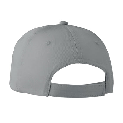Grey - Back - MidOcean Basie 6 Panel Baseball Cap