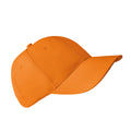 Orange - Back - MidOcean Basie 6 Panel Baseball Cap
