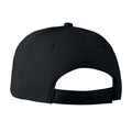 Black - Back - MidOcean Basie 6 Panel Baseball Cap