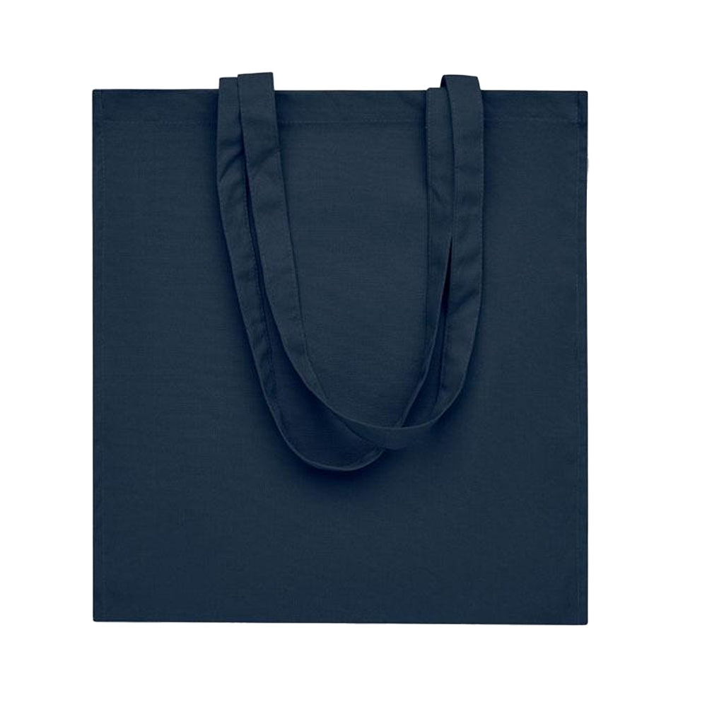 French Navy - Side - MidOcean Bente Organic Cotton Shopper Bag