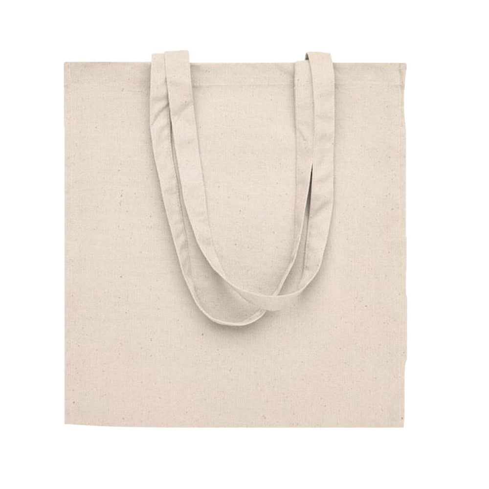 Beige - Side - MidOcean Bente Organic Cotton Shopper Bag