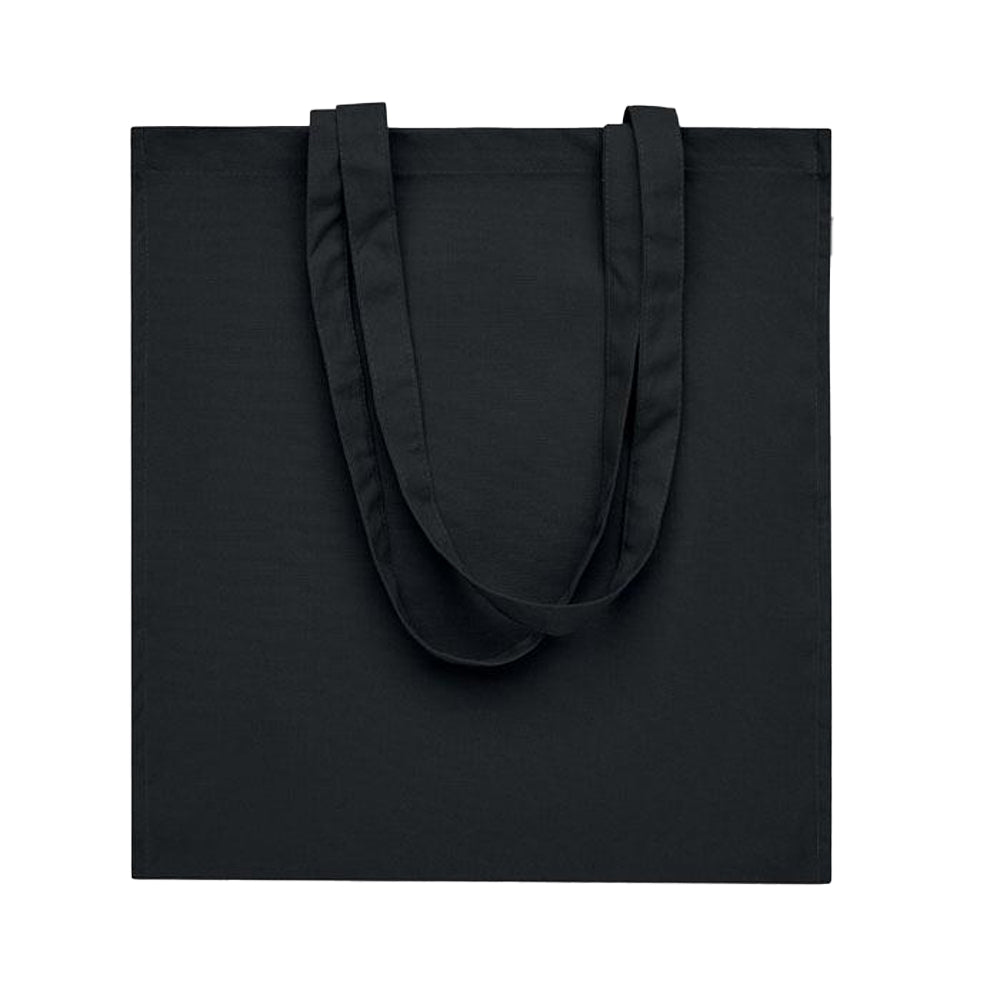 Black - Side - MidOcean Bente Organic Cotton Shopper Bag