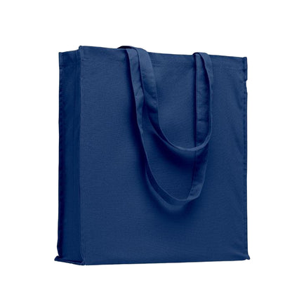 Blue - Front - MidOcean Bente Organic Cotton Shopper Bag