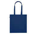Blue - Back - MidOcean Bente Organic Cotton Shopper Bag