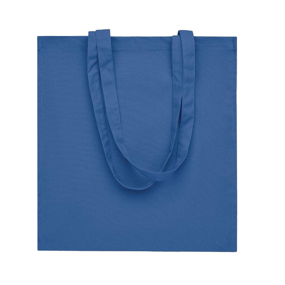 Royal Blue - Side - MidOcean Bente Organic Cotton Shopper Bag