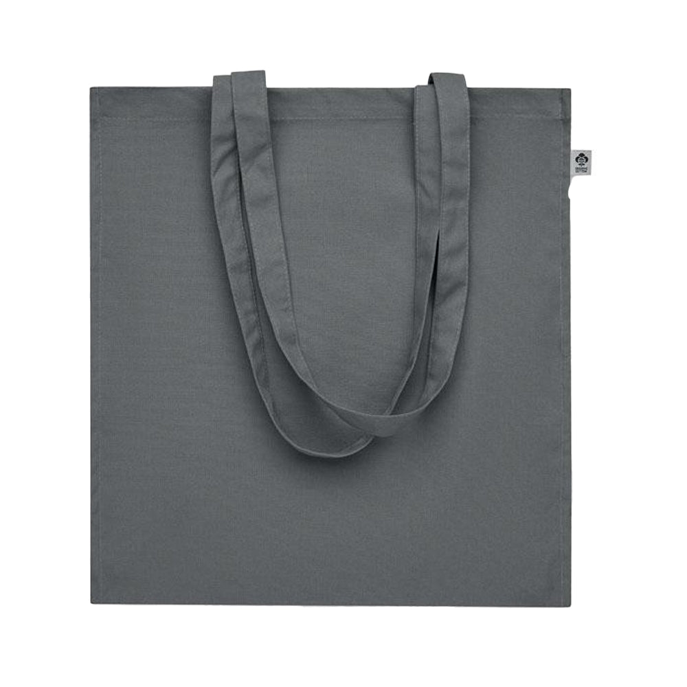 Stone Grey - Back - MidOcean Bente Organic Cotton Shopper Bag