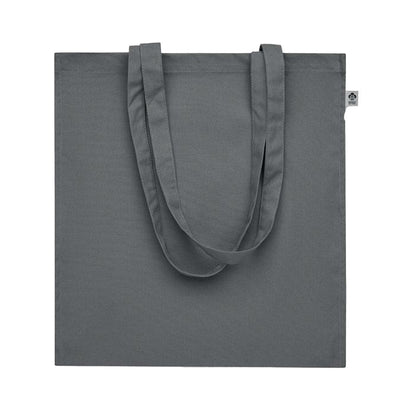Stone Grey - Back - MidOcean Bente Organic Cotton Shopper Bag