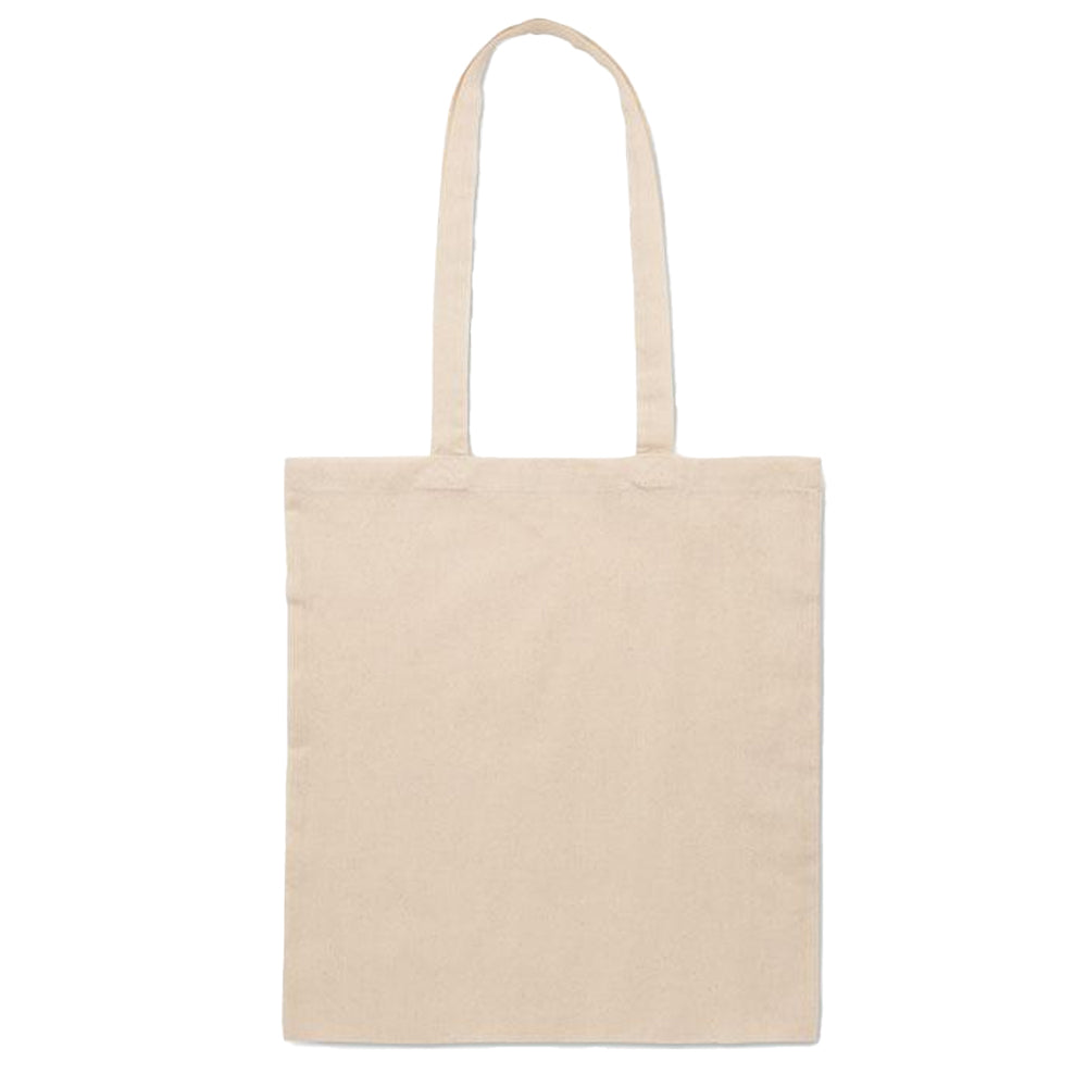 Beige - Back - MidOcean Shoppi Polycotton Shopper Bag