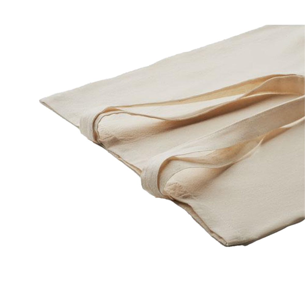 Beige - Side - MidOcean Shoppi Polycotton Shopper Bag