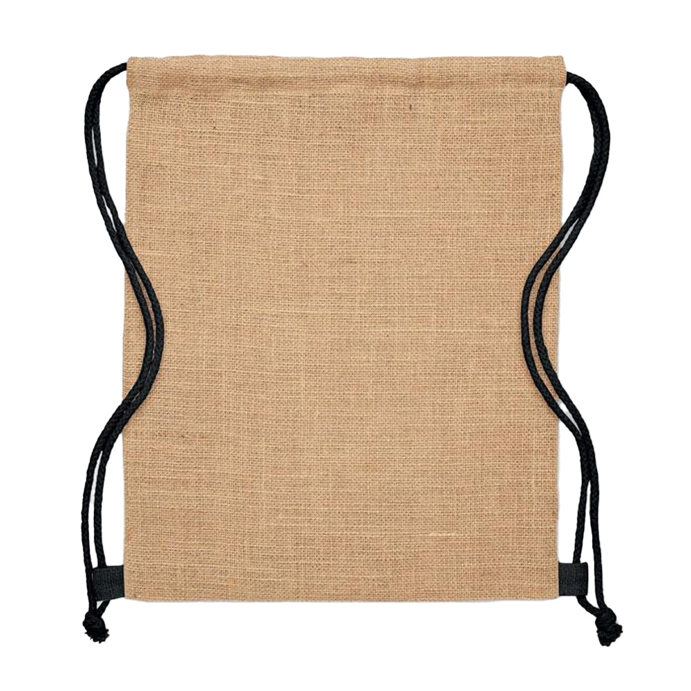 Beige - Lifestyle - MidOcean Fukuro Jute Drawstring Bag