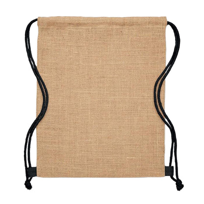 Beige - Lifestyle - MidOcean Fukuro Jute Drawstring Bag