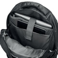 Black - Side - MidOcean Macau Plain Laptop Backpack