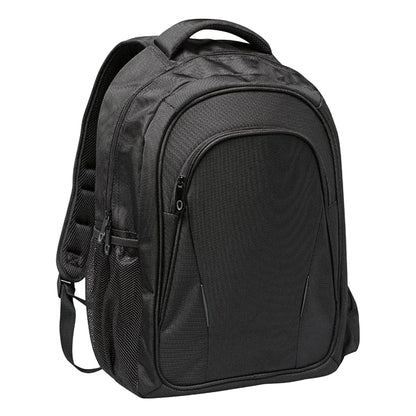 Black - Front - MidOcean Macau Plain Laptop Backpack