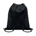 Black - Front - MidOcean Night Large RPET Drawstring Bag