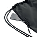 Black - Side - MidOcean Night Large RPET Drawstring Bag