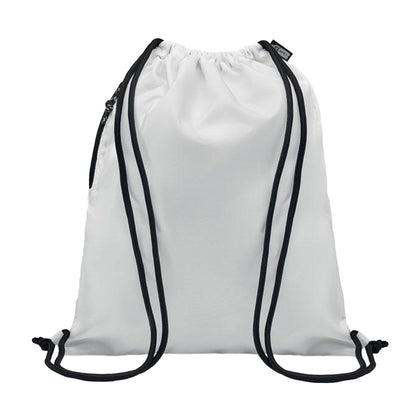 White - Front - MidOcean Night Large RPET Drawstring Bag
